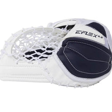 Load image into Gallery viewer, CCM Ice Hockey Goalie Catchers CCM S23 EFlex E6.5 Junior White/White/Navy/Navy side
