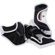Load image into Gallery viewer, CCM Ice Hockey Goalie Catchers CCM S23 EFlex E6.5 Junior White/White/Navy/Navy
