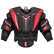 Load image into Gallery viewer, CCM Ice Hockey Goalie Chest Protectors CCM Phenom (2025) Junior Black/Red front
