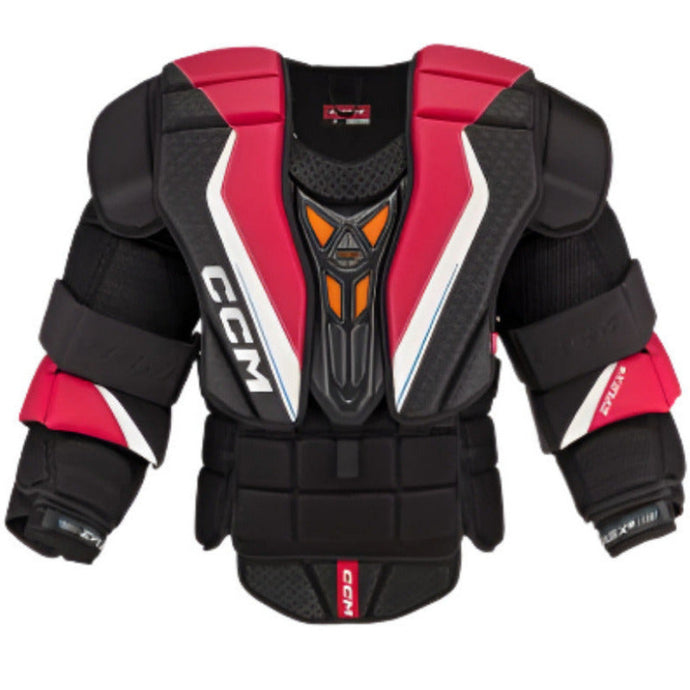 CCM Ice Hockey Goalie Chest Protectors CCM S23 Extreme Flex 6 (Source Exclusive) Intermediate Black front
