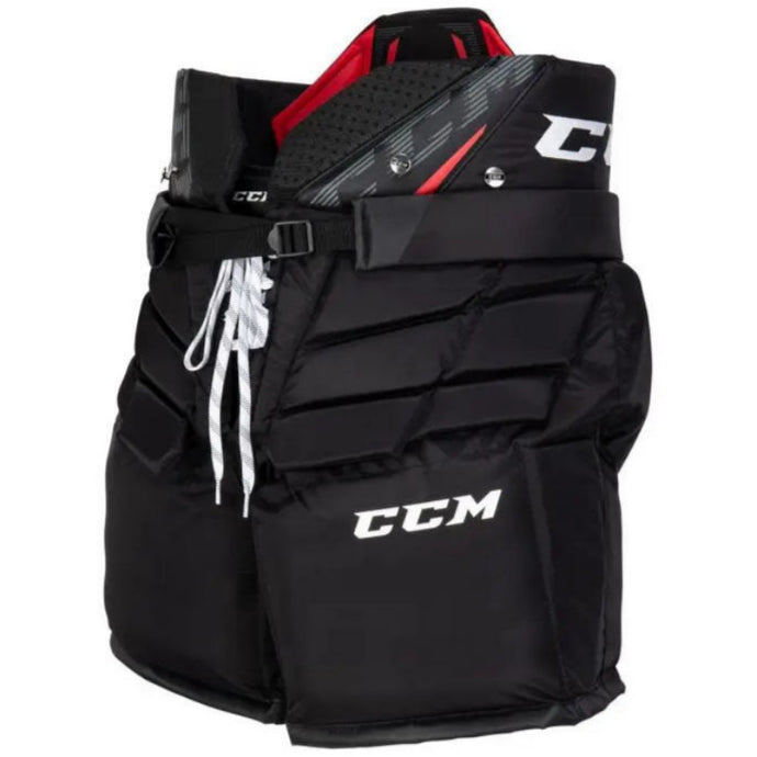 CCM Ice Hockey Goalie Pants CCM 1.5 Junior Black front side facing left