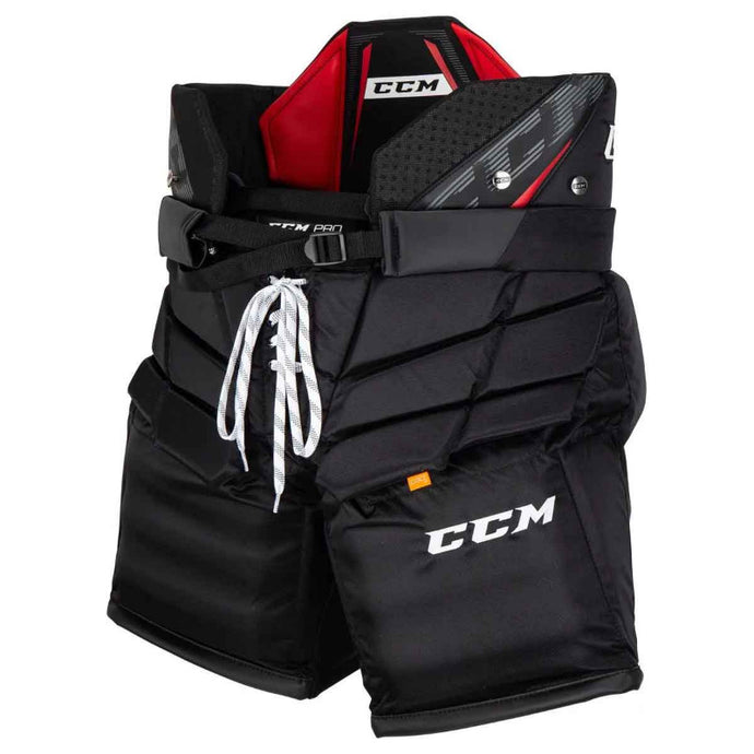 CCM Ice Hockey Goalie Pants CCM Pro Senior Black front side facing left