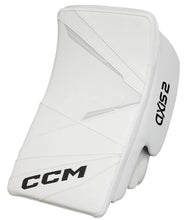 Load image into Gallery viewer, blocker front view white CCM Axis 2 Ice Hockey Goal Blocker - Senior
