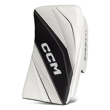 Load image into Gallery viewer, front blocker view white and black CCM S23 Extreme Flex E6.9 Ice Hockey Goalie Blocker - Senior
