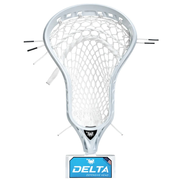 ECD Lacrosse Heads ECD Delta Strung Lacrosse Head White