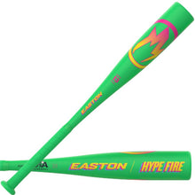 Load image into Gallery viewer, Easton Baseball Bats Easton Hype Fire 2 5/8-inch Barrel (-13) USA T-Ball (2026) Youth 24-26" 11-13oz Neon Green ETB6HYP13
