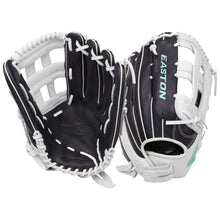 Load image into Gallery viewer, Easton Baseball and Softball Fielding Gloves Easton Fudamental 13" Fastpitch Softball (2026) Girls' FMFP13B Black/Gray RHT LHT
