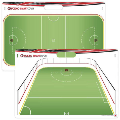 Fox 40 Coach Carry Board Fox 40 Smart Coach Pro Rigid White Lacrosse Front 2D 3D