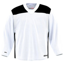 Load image into Gallery viewer, GAMEWEAR Hockey Apparel GAMEWEAR GW6500 Prolite Series Hockey Practice Jersey Junior White Black
