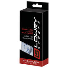 Load image into Gallery viewer, Lowry Ice Skate Laces Lowry Pro Grade Molded Tip Waxed Laces White
