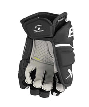 Load image into Gallery viewer, black white palm view Bauer S23 Supreme Mach Ice Hockey Gloves
