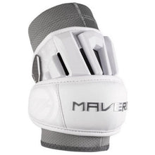 Load image into Gallery viewer, Maverik Lacrosse Elbow Pads Maverik Max Adult 2025 White front side facing right
