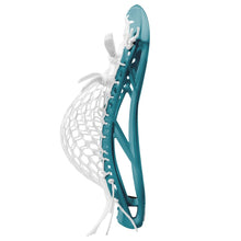 Load image into Gallery viewer, Maverik Lacrosse Heads Maverik Optik Force Strung Lacrosse Head Hyperlite Blue Side View
