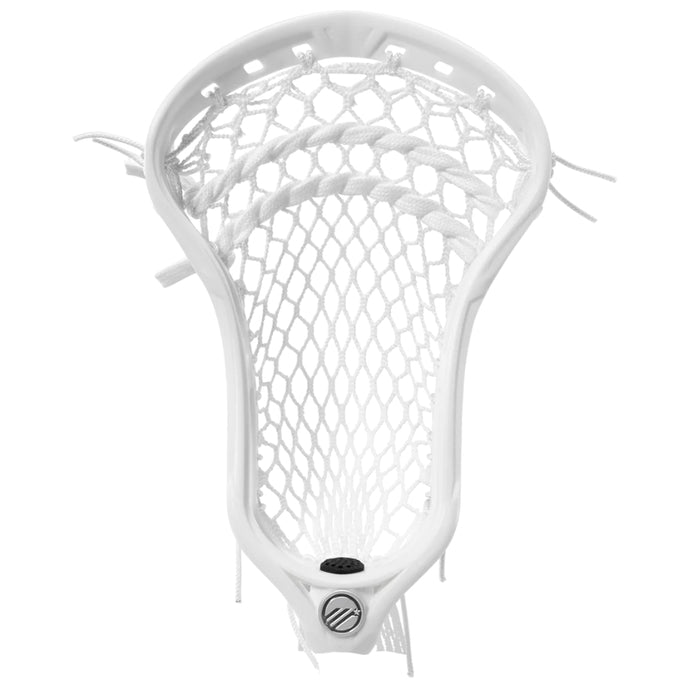 Maverik Lacrosse Heads Maverik Optik Force Strung Lacrosse Head White