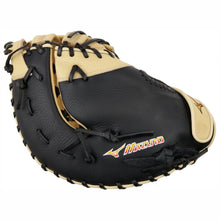Load image into Gallery viewer, Mizuno Baseball Gloves Mizuno Franchise 12.5 inch Baseball First Base Mitt Black Tan
