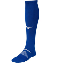 Load image into Gallery viewer, Mizuno Baseball Socks Mizuno Performance OTC Adult royal blue side front facing left
