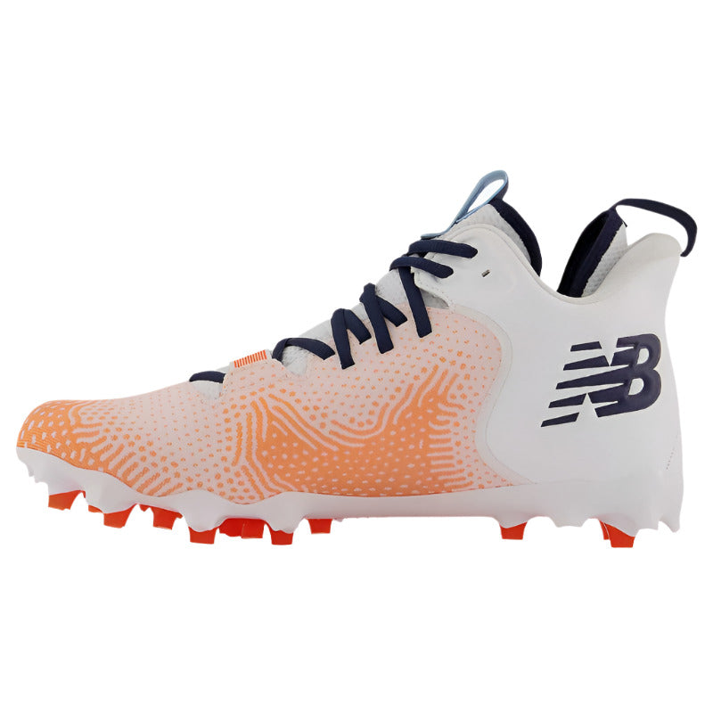 New Balance NB Field Lacrosse Cleats New Balance NB FreezeLX v3 Men's Orange Side pointing left