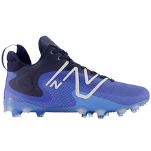 Load image into Gallery viewer, New Balance NB Field Lacrosse Cleats New Balance NB FreezeLX v4 Bright Lapis/Blue Side pointing right
