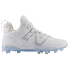 Load image into Gallery viewer, New Balance NB Field Lacrosse Cleats New Balance NB FreezeLX v4 White/Black/Blue Side pointing right
