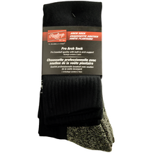 Load image into Gallery viewer, Rawlings Baseball Accessories Rawlings Pro Arch Baseball Socks 2 Pack Black
