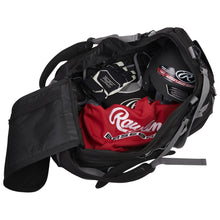 Load image into Gallery viewer, Rawlings Baseball Bags Rawlings Mach Hybrid Duffle Bag Inside View
