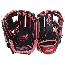 Load image into Gallery viewer, Rawlings Baseball Gloves R9 Series 11.5" Infield (2026) Youth Adult R9204-2BP Black/Pink Right-hand throw RHT

