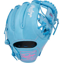 Load image into Gallery viewer, Rawlings Baseball Gloves Rawlings Heart of the Hide 11.5-inch Columbia Blue Infield Adult Blue/Pink back PROR314-2CBCB

