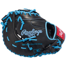 Load image into Gallery viewer, Rawlings Baseball Gloves Rawlings R9 13" First Base (2026) Adult Black/Columbia Blue R9DCT-10BCB
