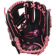 Load image into Gallery viewer, Rawlings Baseball Gloves Rawlings R9 Series 11.5" Infield (2026) Youth Adult R9204-2BP Black/Pink
