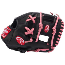 Load image into Gallery viewer, Rawlings Baseball Infield Gloves Rawlings R9 ContoUR 11.25" (2026) Youth R91125U-2BP Black/Pink RHT
