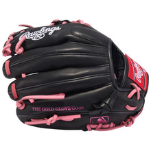 Load image into Gallery viewer, Rawlings Baseball Infield Gloves Rawlings R9 ContoUR 11.25" (2026) Youth R91125U-2BP Black/Pink
