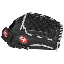 Load image into Gallery viewer, Rawlings Baseball and Softball Fielding Gloves Rawlings RSB Series 13" Infield/Outfield Slo-pitch Softball (2026) Adult RSB130GB Black/Gray Right-hand throw
