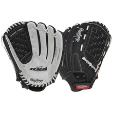 Load image into Gallery viewer, Rawlings Baseball and Softball Fielding Gloves Rawlings RSB Series 14" Outfield Slo-pitch Softball (2026) Adult RSB140GB Black/Gray
