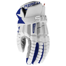 Load image into Gallery viewer, STX Lacrosse Protective Gear STX Surgeon RZR 2 Lacrosse Gloves White Royal
