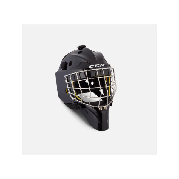 full view black CCM Axis 1.5 Ice Hockey Goalie Mask - Junior