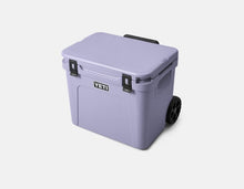 Load image into Gallery viewer, front view cosmic lilac YETI Roadie 60 Wheeled Cooler
