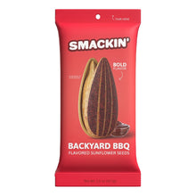 Load image into Gallery viewer, Smackin Snacks Smackin Flavoured Sunflower Seeds Pack Backyard BBQ
