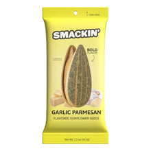 Load image into Gallery viewer, Smackin Snacks Smackin Flavoured Sunflower Seeds Pack Garlic Parmesan
