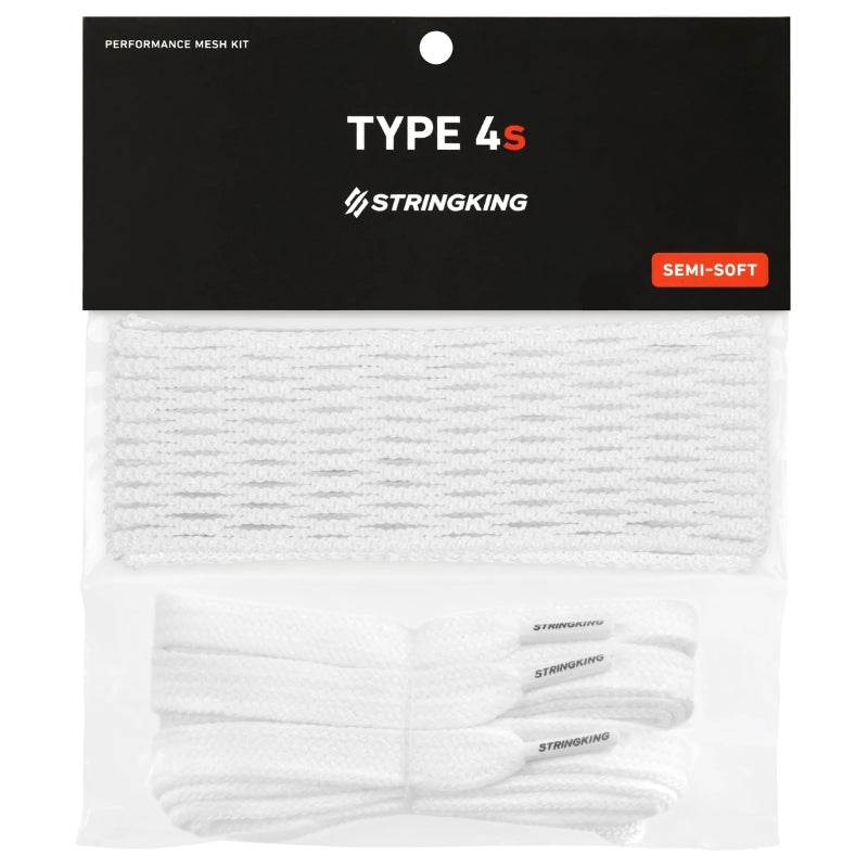 StringKing Lacrosse Accessories StringKing Type 4s Lacrosse Mesh Kit White