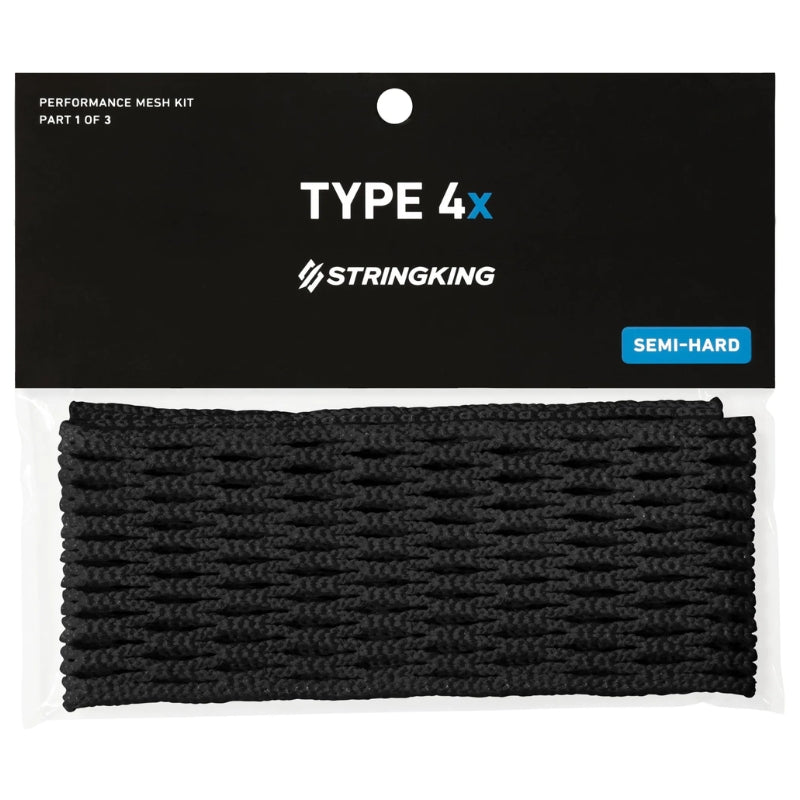StringKing Lacrosse Accessories StringKing Type 4x Lacrosse Mesh Black