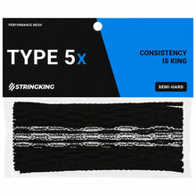 Load image into Gallery viewer, StringKing Lacrosse Accessories StringKing Type 5X Semi-Hard Lacrosse Mesh Black White
