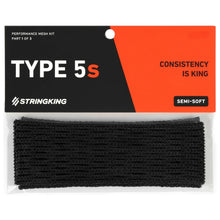 Load image into Gallery viewer, StringKing Lacrosse Accessories StringKing Type 5s Lacrosse Mesh Black
