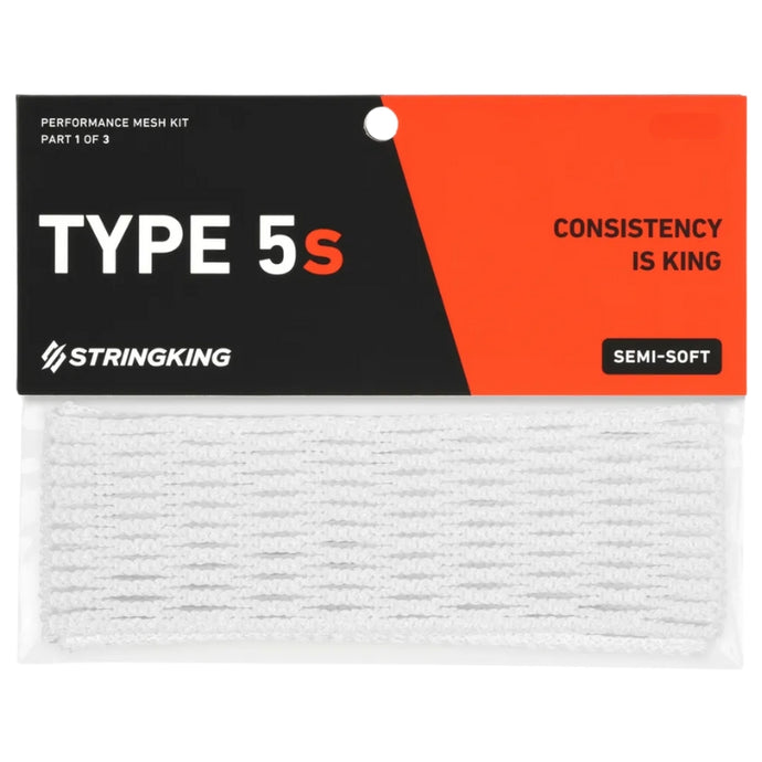 StringKing Lacrosse Accessories StringKing Type 5s Lacrosse Mesh White