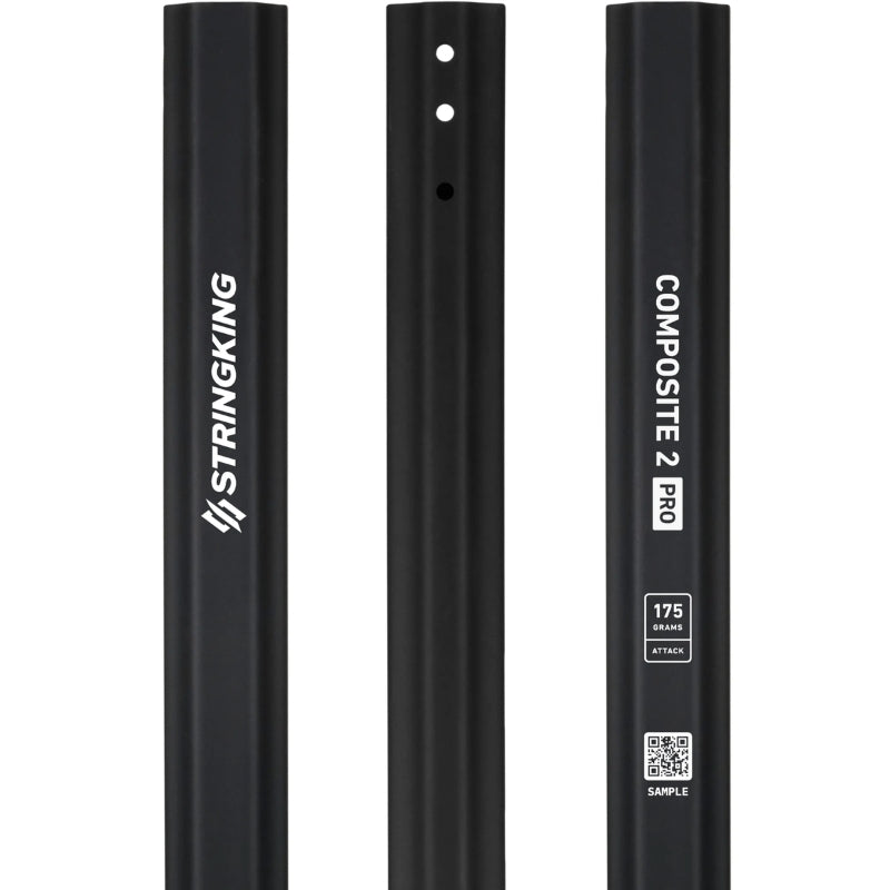StringKing Lacrosse Shafts StringKing Composite 2 Pro Attack Lacrosse Shaft Black 175