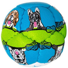 Load image into Gallery viewer, Swax Lax Lacrosse Training Ball Swax Lax Soft Weighted, Face Off Dogs design
