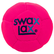 Load image into Gallery viewer, Swax Lax Lacrosse Training Ball Swax Lax Soft Weighted showing Swax Lax logo, Neon Pink design

