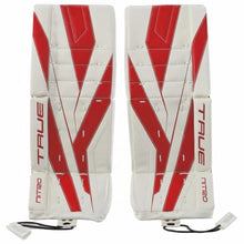 Load image into Gallery viewer, TRUE Goalie Protective Gear TRUE Catalyst Nitro Goalie Leg Pads Junior 2026 White Red
