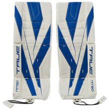 Load image into Gallery viewer, TRUE Goalie Protective Gear TRUE Catalyst Nitro Goalie Leg Pads Junior 2026 White Royal
