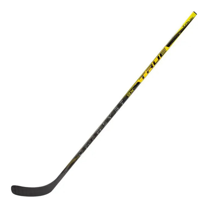 full side view TRUE Catalyst 9 NHL Pro Return Ice Hockey Stick yellow