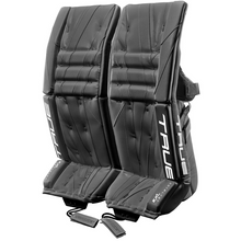 Load image into Gallery viewer, True Goalie Leg Pads True Catalyst 7X3 Goalie Leg Pads - Intermediate (2023) Intermediate Black 2023 front side facing left of both pads
